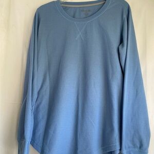 Starting Point Mens savoy  blue Henley long sleeve shirt. SZ XXL